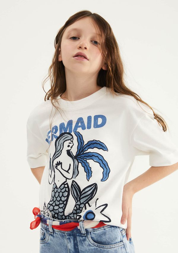 Blusa Infantil Menina Oversized Super Cotton - Off white 004