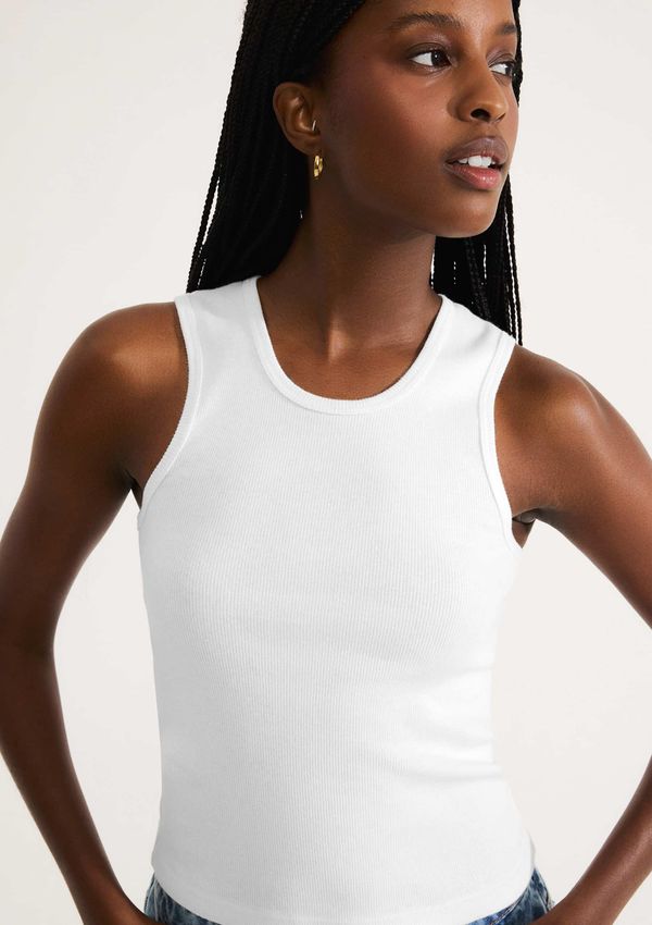 Regata Feminina Ribana Com Elastano - Branco P