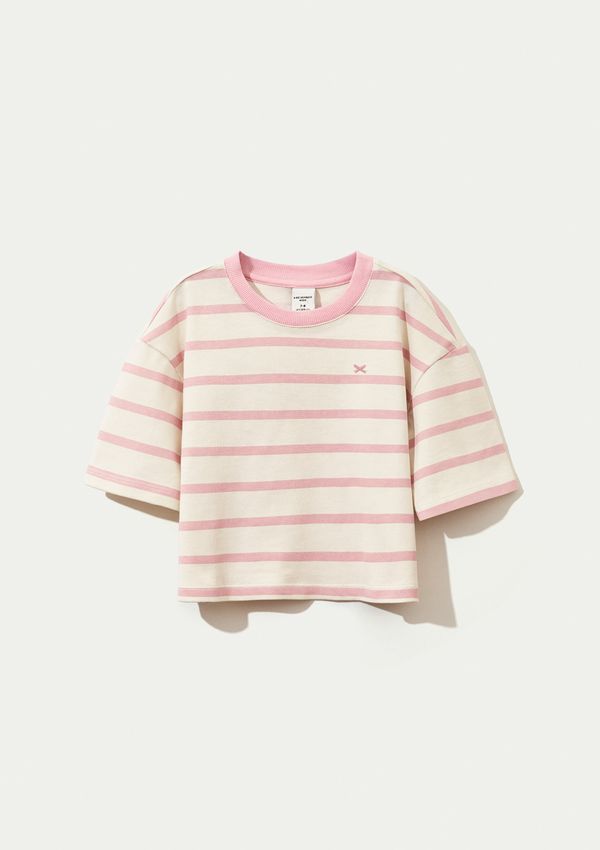 Blusa Infantil Menina Boxer Oversized - Rosa 010