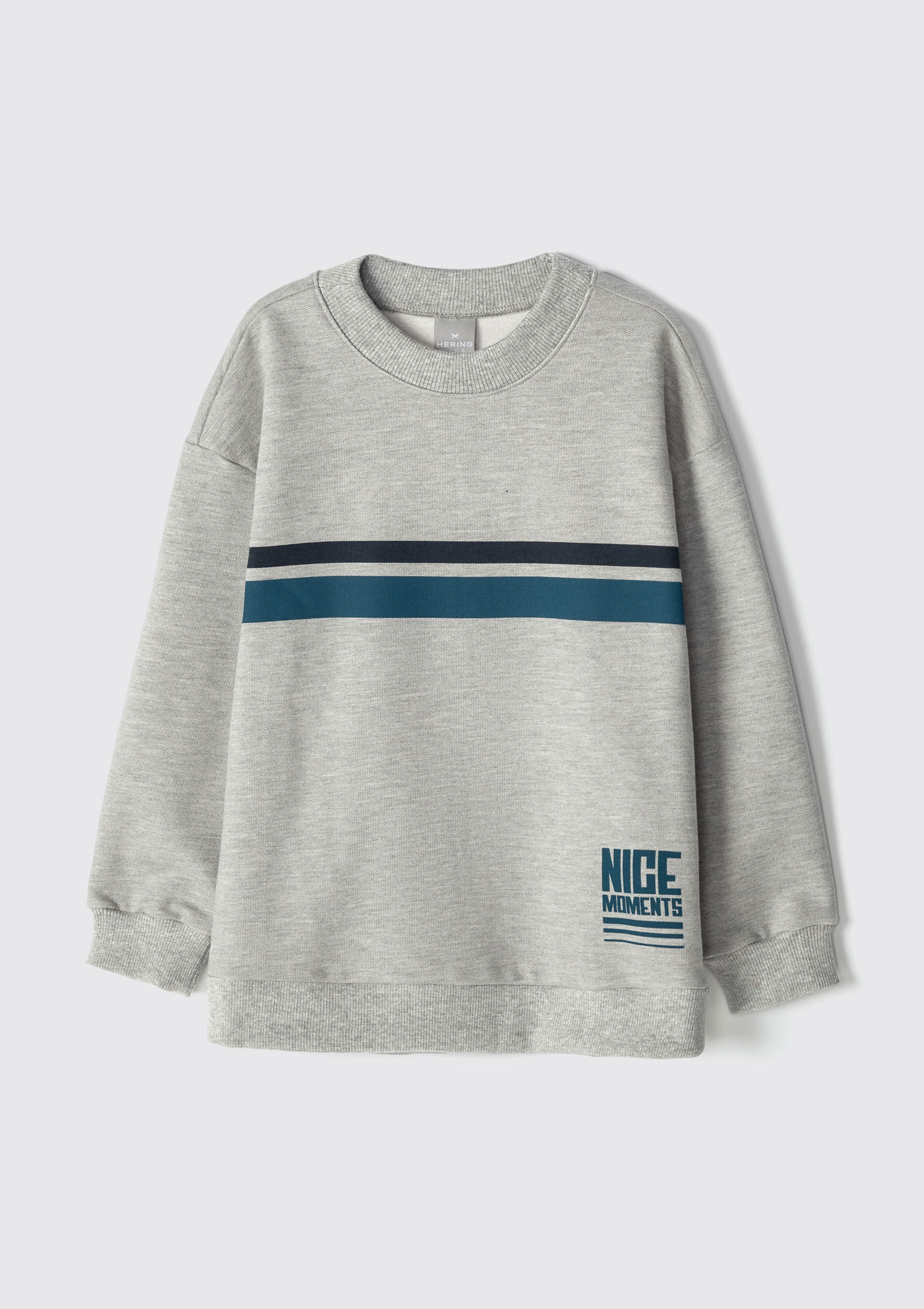 Blusão Infantil Menino em Moletom Estampado - Cinza — Hering