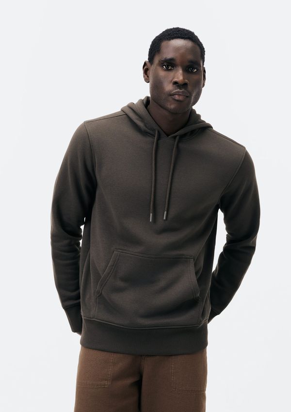 Blusão Básico Masculino Comfort Em Moletom Peluciado - Verde XXG