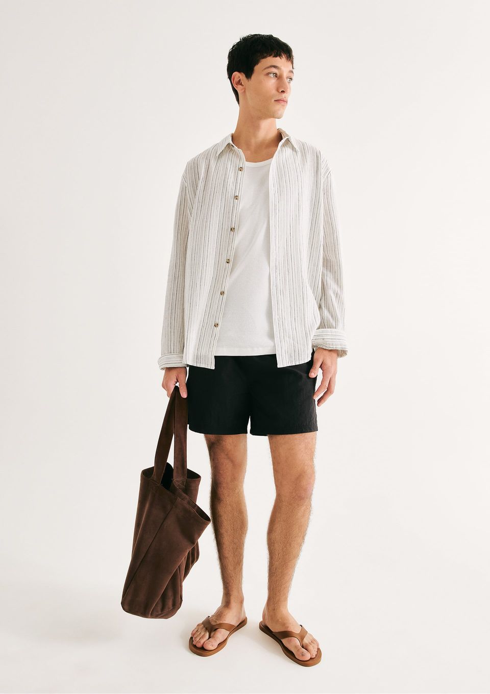 Shorts de Banho Masculino Texturizado - Preto
