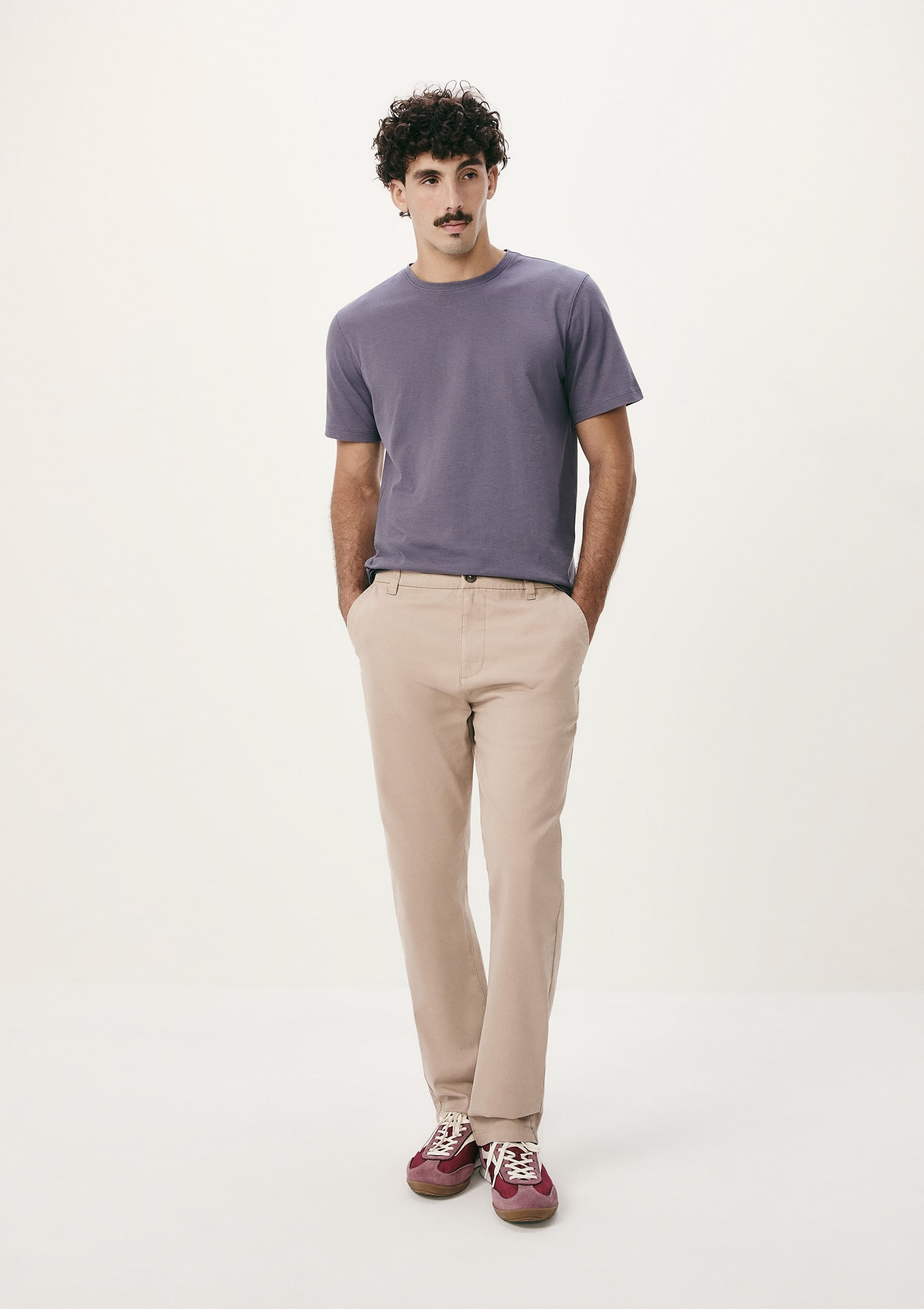 Calça Masculina Chino Reta - Bege