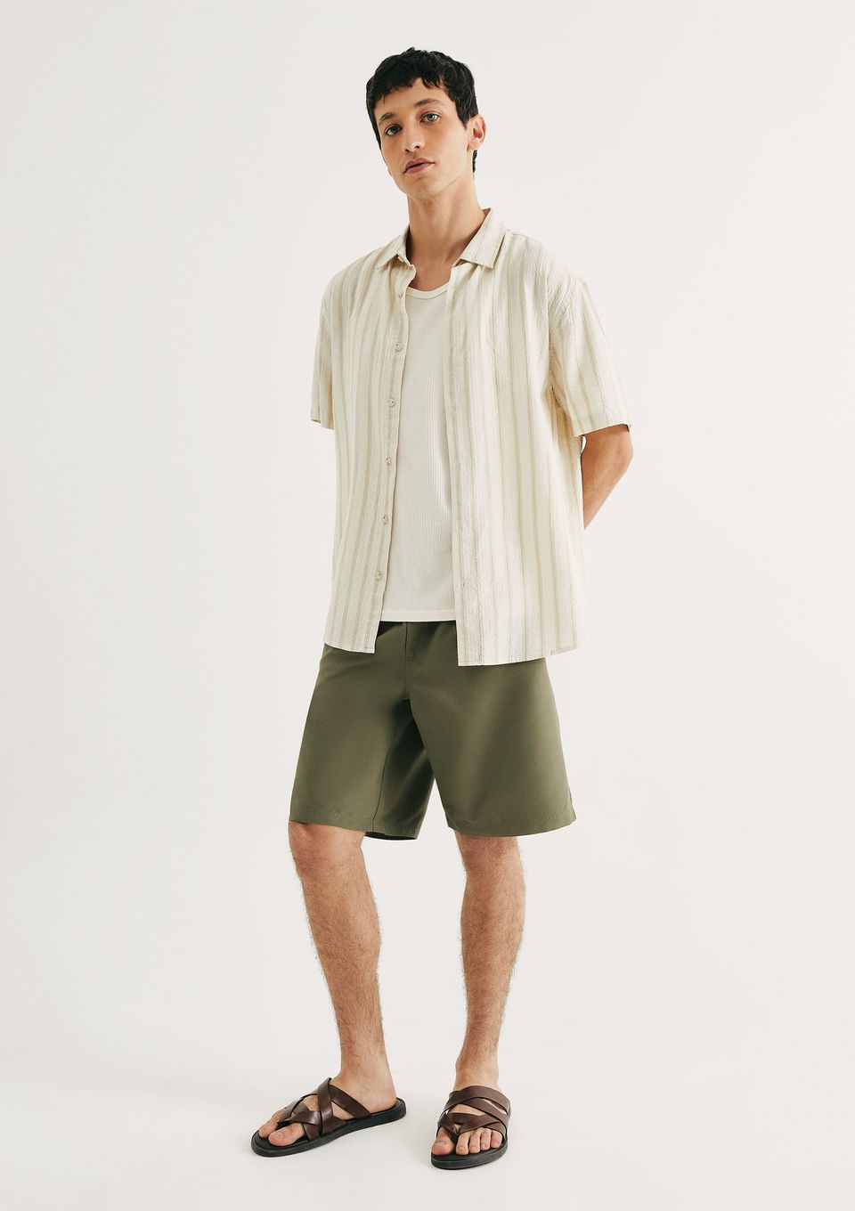 Bermuda Masculina Praia Reta - Verde