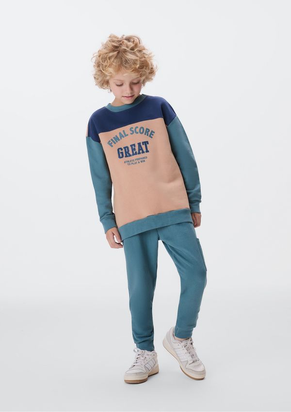 Conjunto De Moletom Infantil Menino Com Estampa - Verde 006