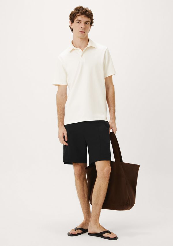 Bermuda Masculina Chino Em Malha Premium - Preto XG