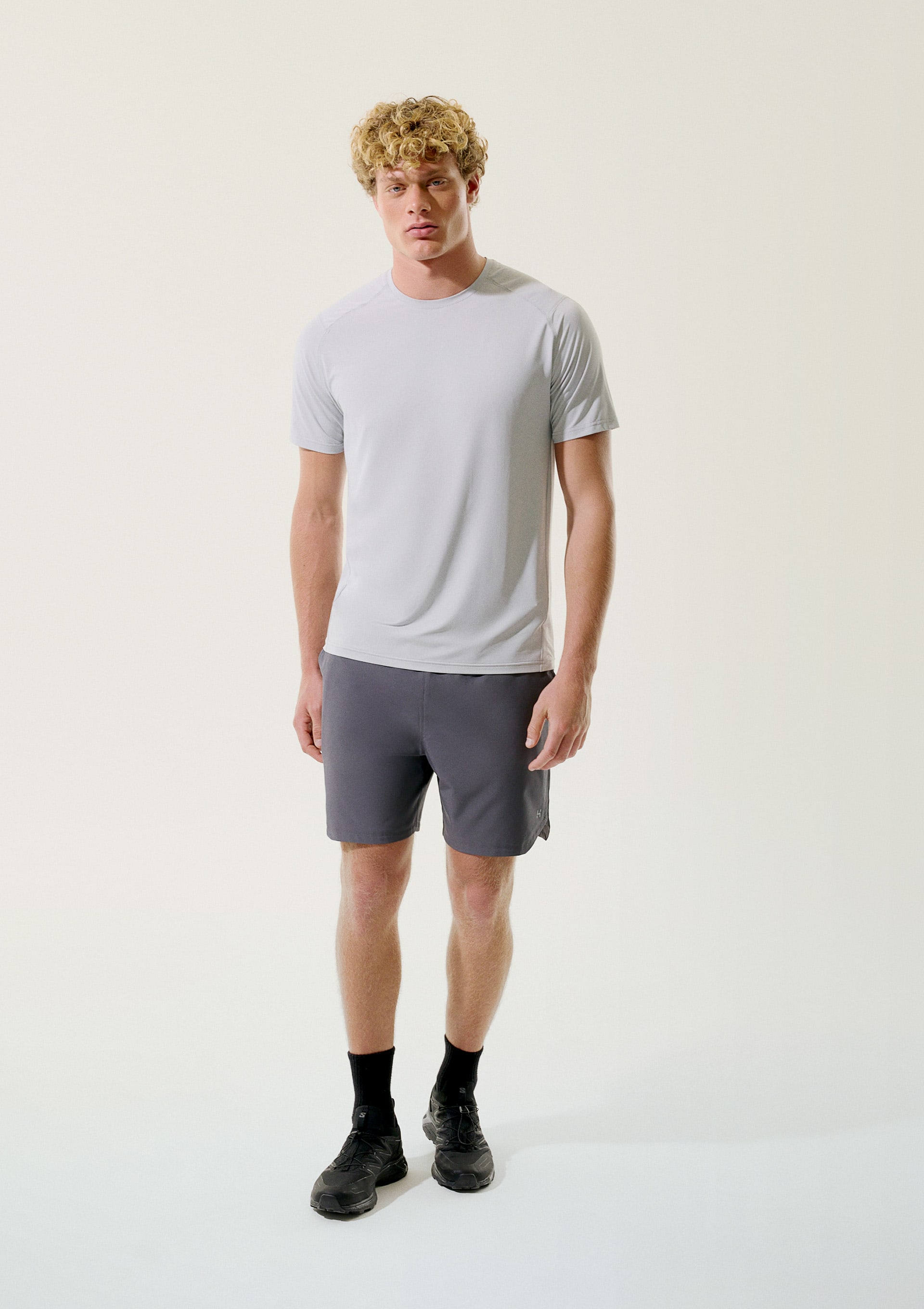 Camiseta Esportiva Masculina Manga Curta Hiit - Cinza