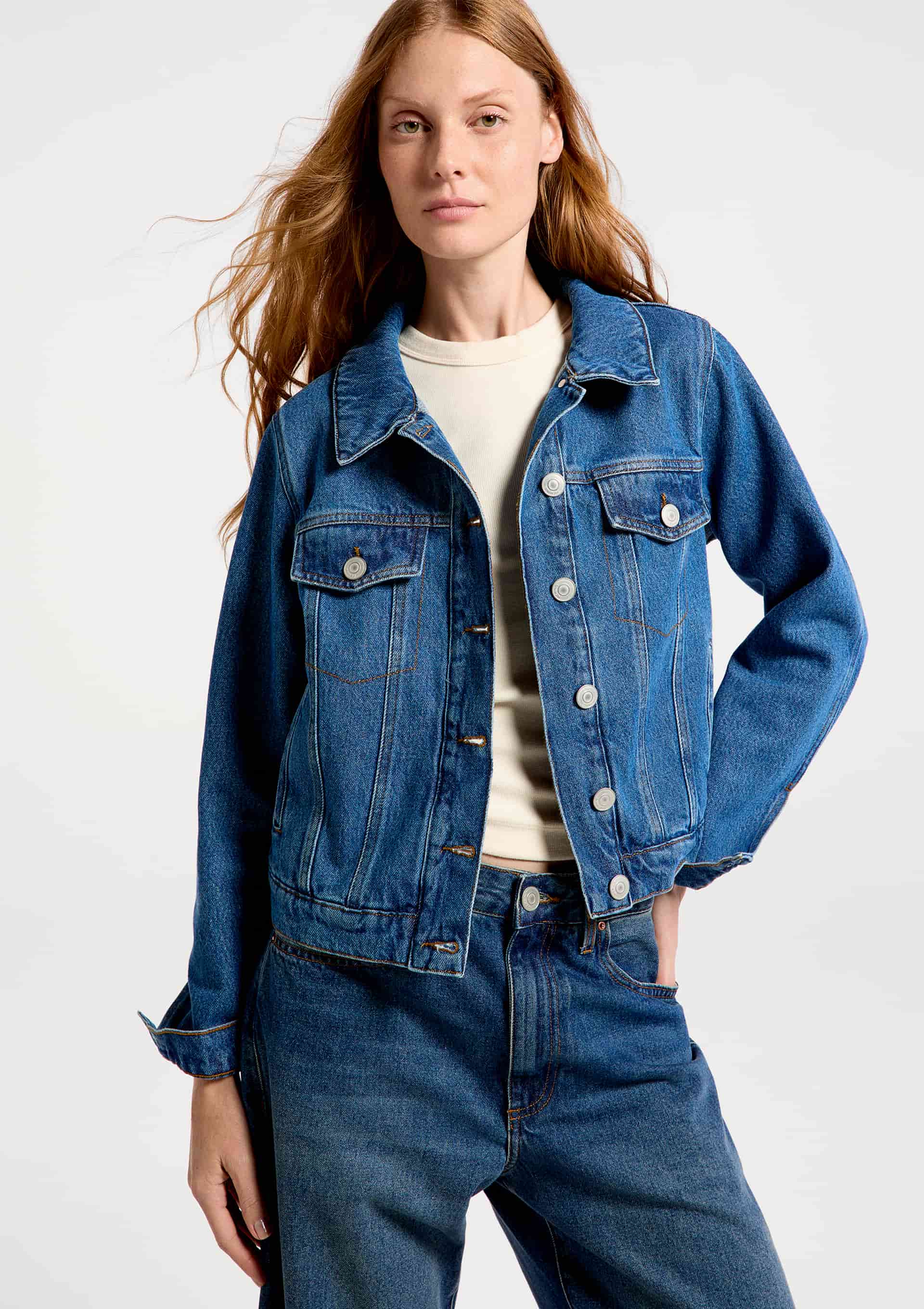 Jaqueta Jeans Feminina - Azul