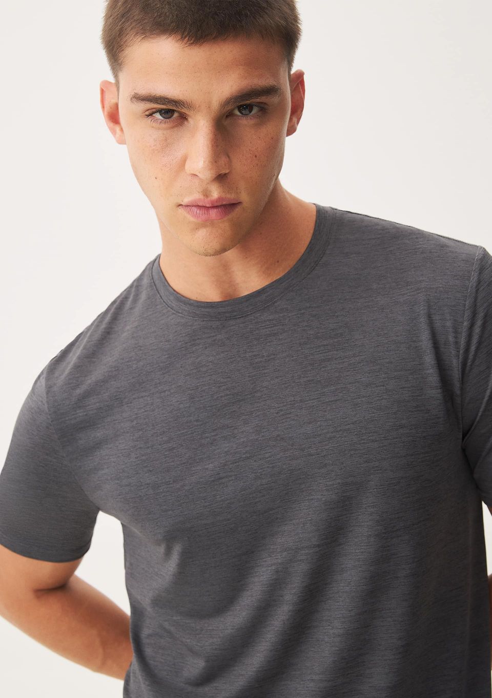 Camiseta Masculina Esportiva Básica Toque Gelado - Preto