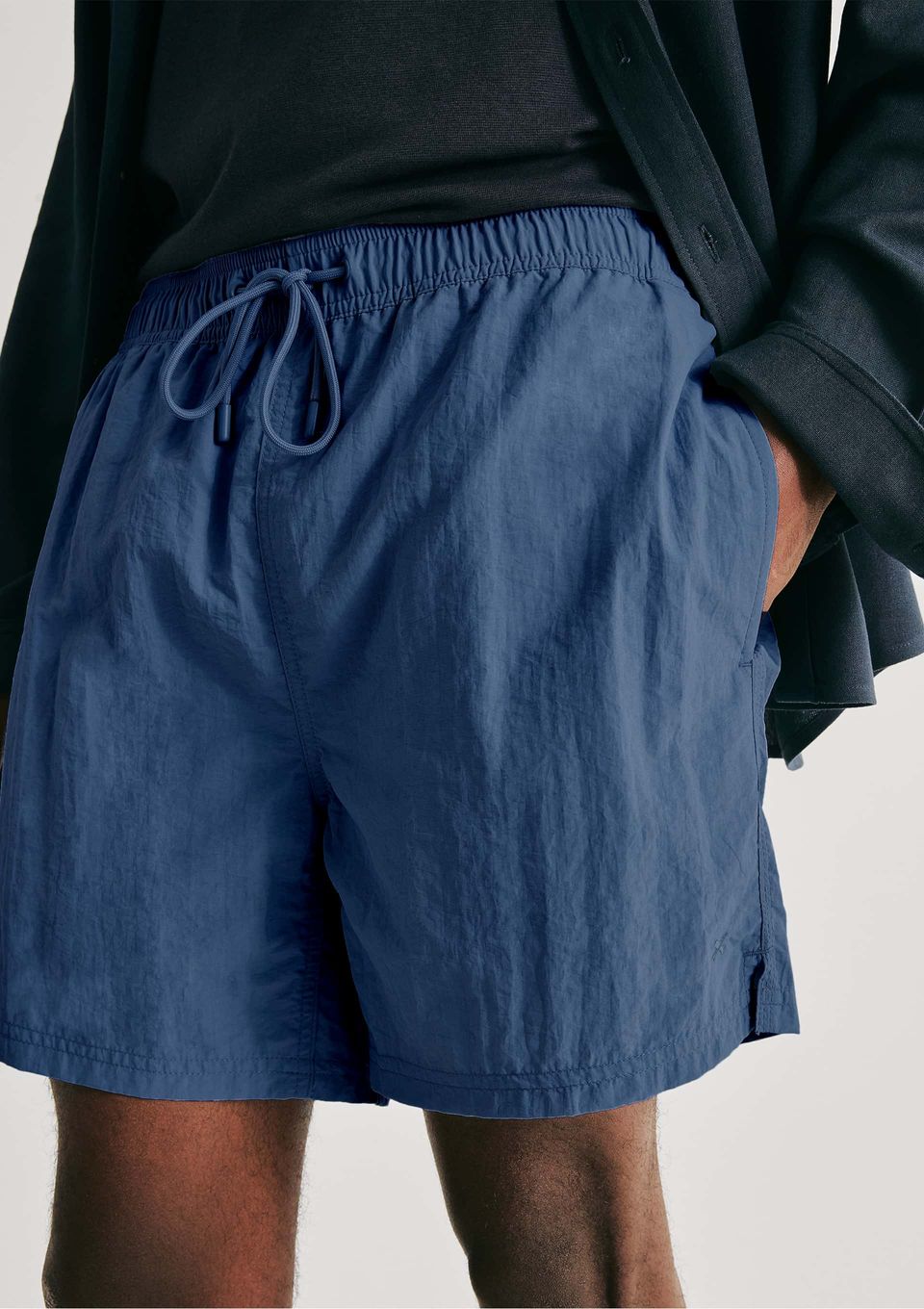 Shorts de Banho Masculino Texturizado - Azul