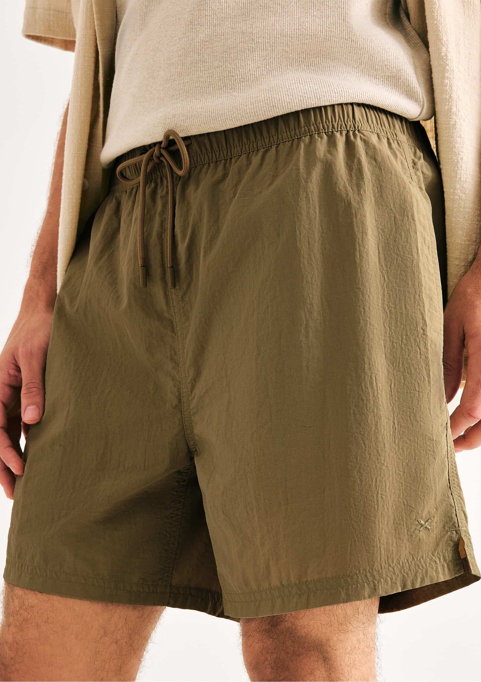 Shorts de Banho Masculino Texturizado - Verde