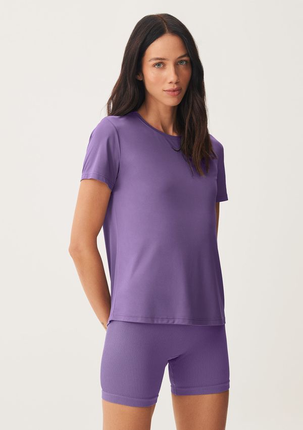 Camiseta Esportiva Básica Feminina Proteção UV - Roxo G