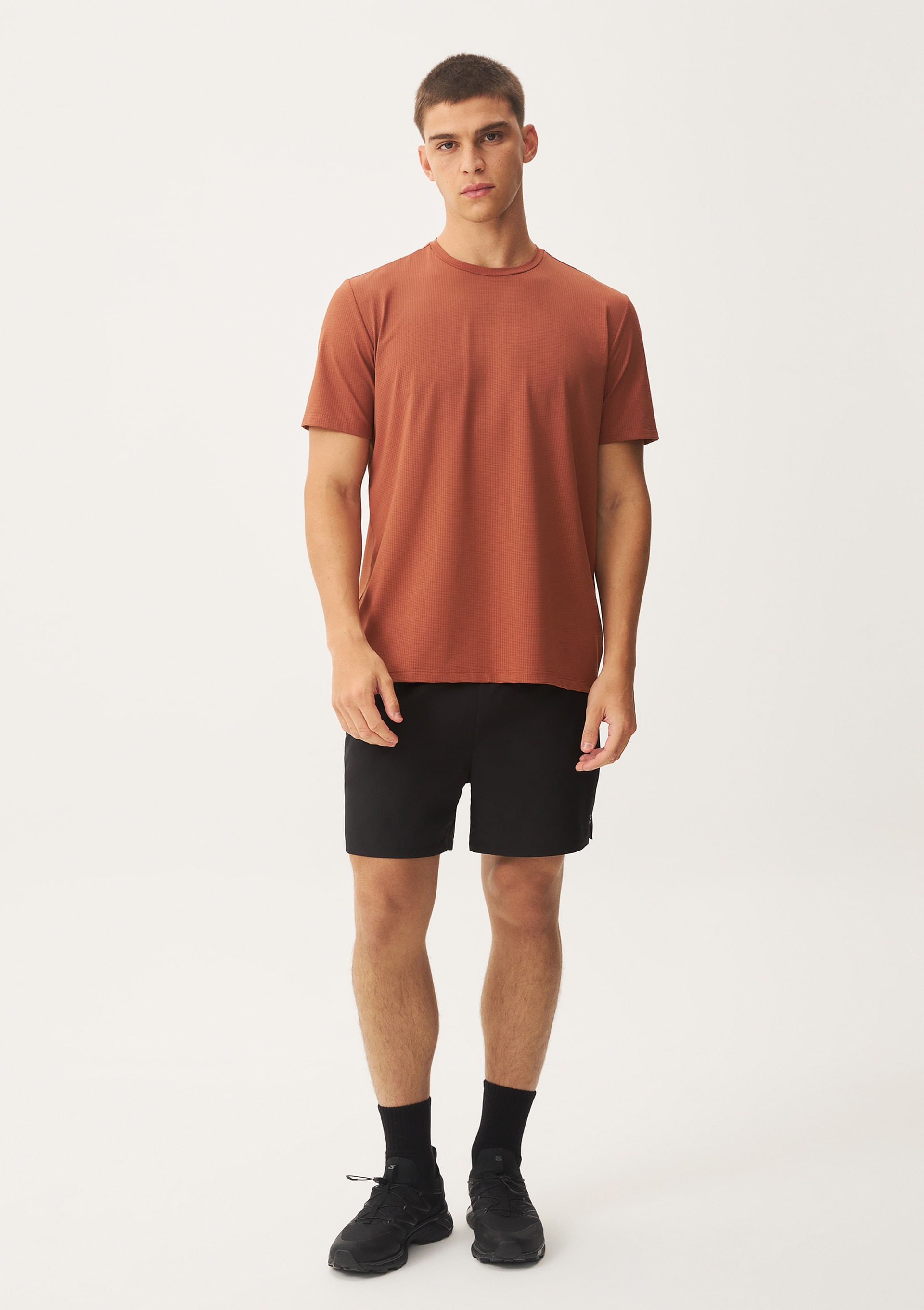 Camiseta Esportiva Masculina Manga Curta Fresh - Marrom