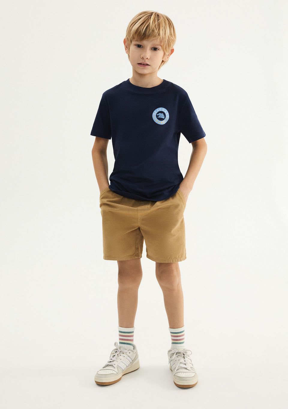 Camiseta Infantil Menino Regular Estampada - Azul