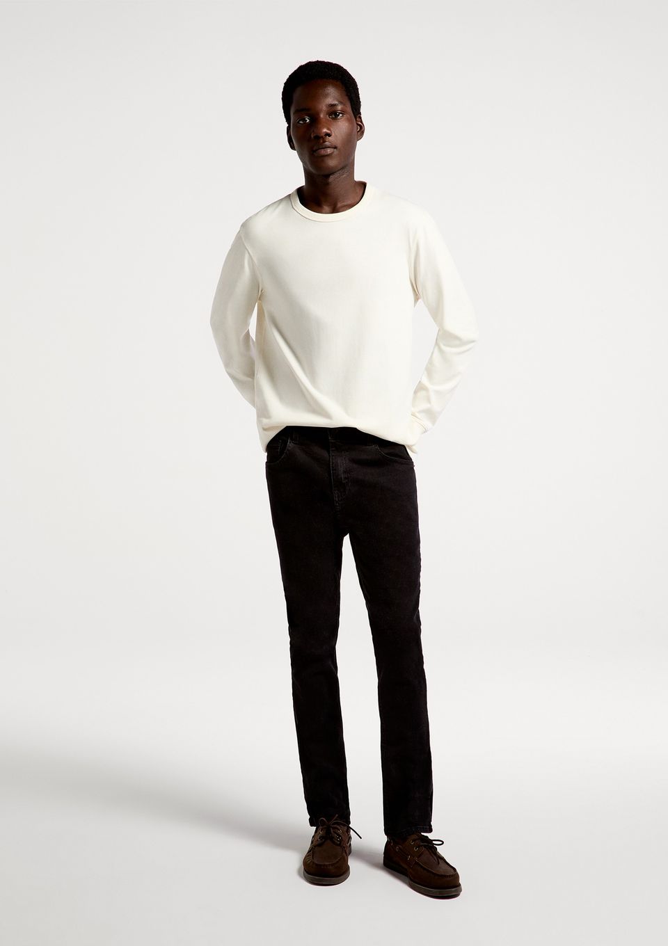 Calça Jeans Básica Masculina Skinny com Elastano - Preto