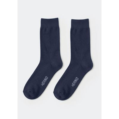 Meia Cano Longo Unissex Em Malha - Azul