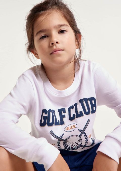 Camiseta Infantil Menino Manga Longa com Estampa Hering Kids - Branco — Hering
