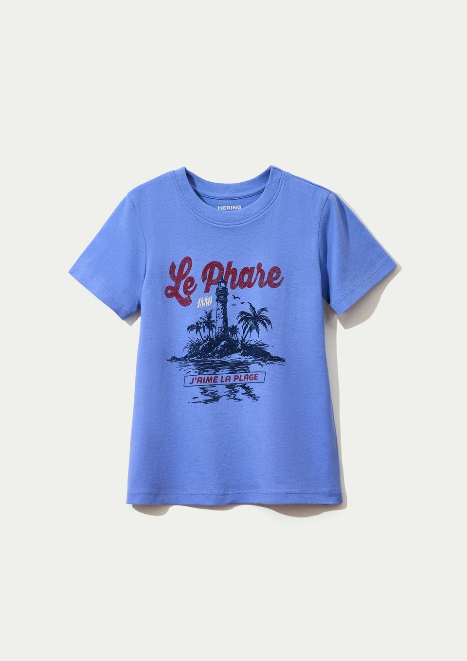 Blusa Infantil Menina Manga Curta com Estampa - Azul