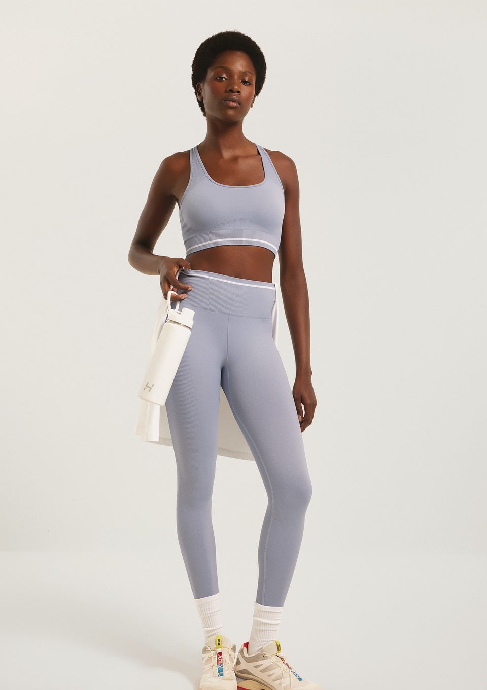 Calça Legging Feminina Sem Costura - Azul