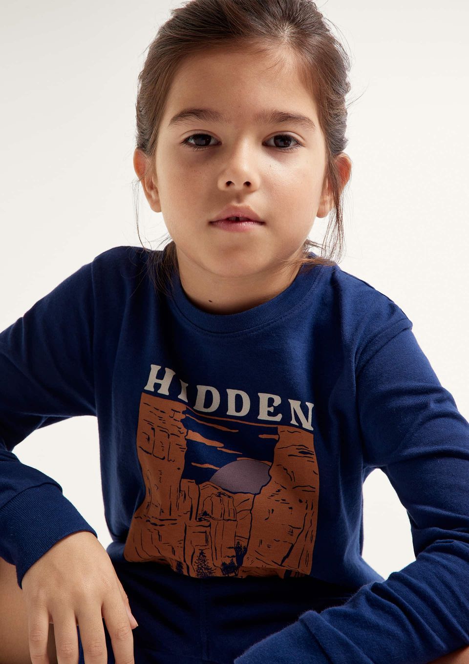 Camiseta Infantil Menino Manga Longa com Estampa Hering Kids - Azul