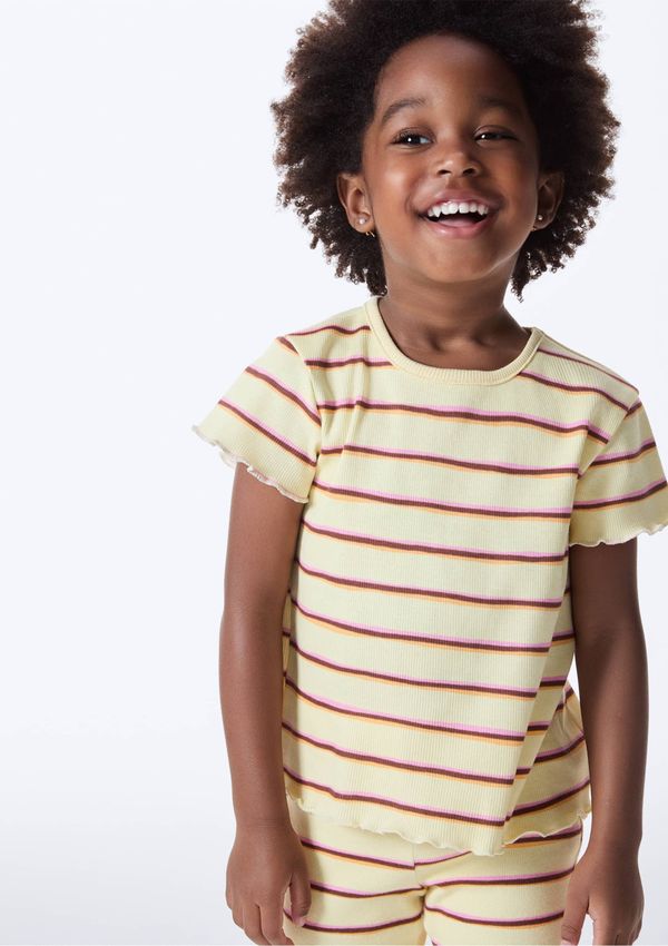 Blusa Infantil Menina Toddler Estampada - Amarelo 002
