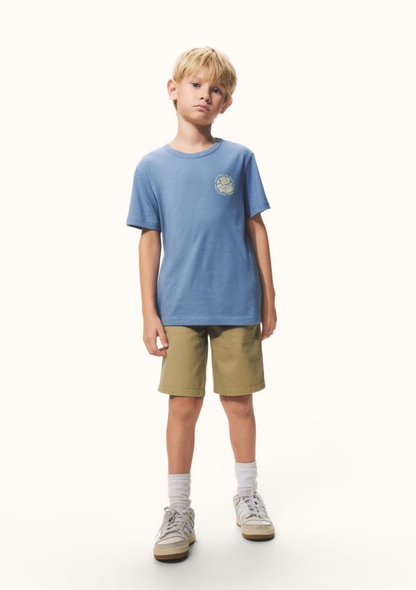 Camiseta Infantil Menino Regular Estampada - Azul 006