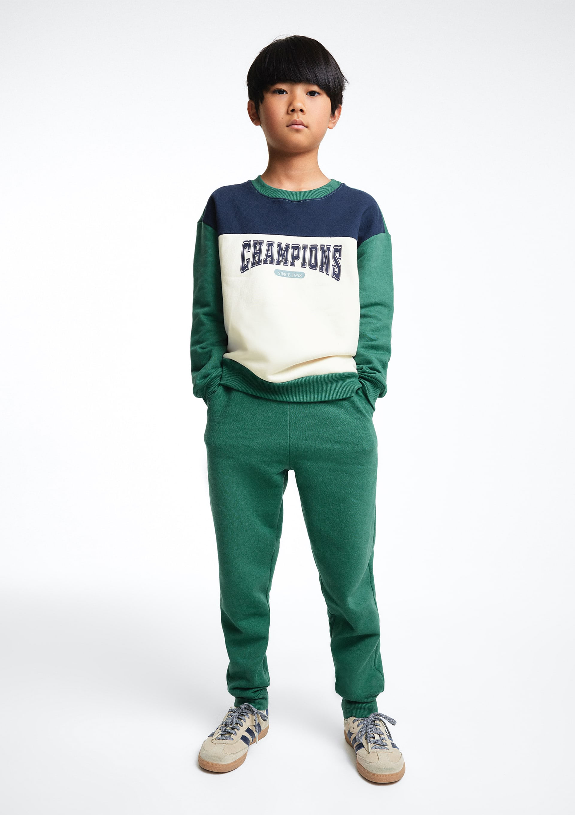 Conjunto De Moletom Infantil Menino Com Estampa - Verde