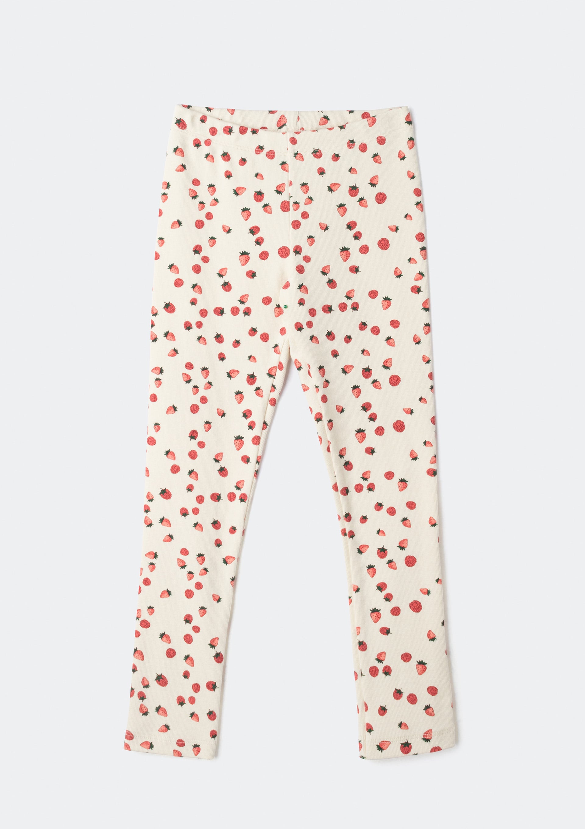 Calça Legging Infantil Menina Estampada - Creme
