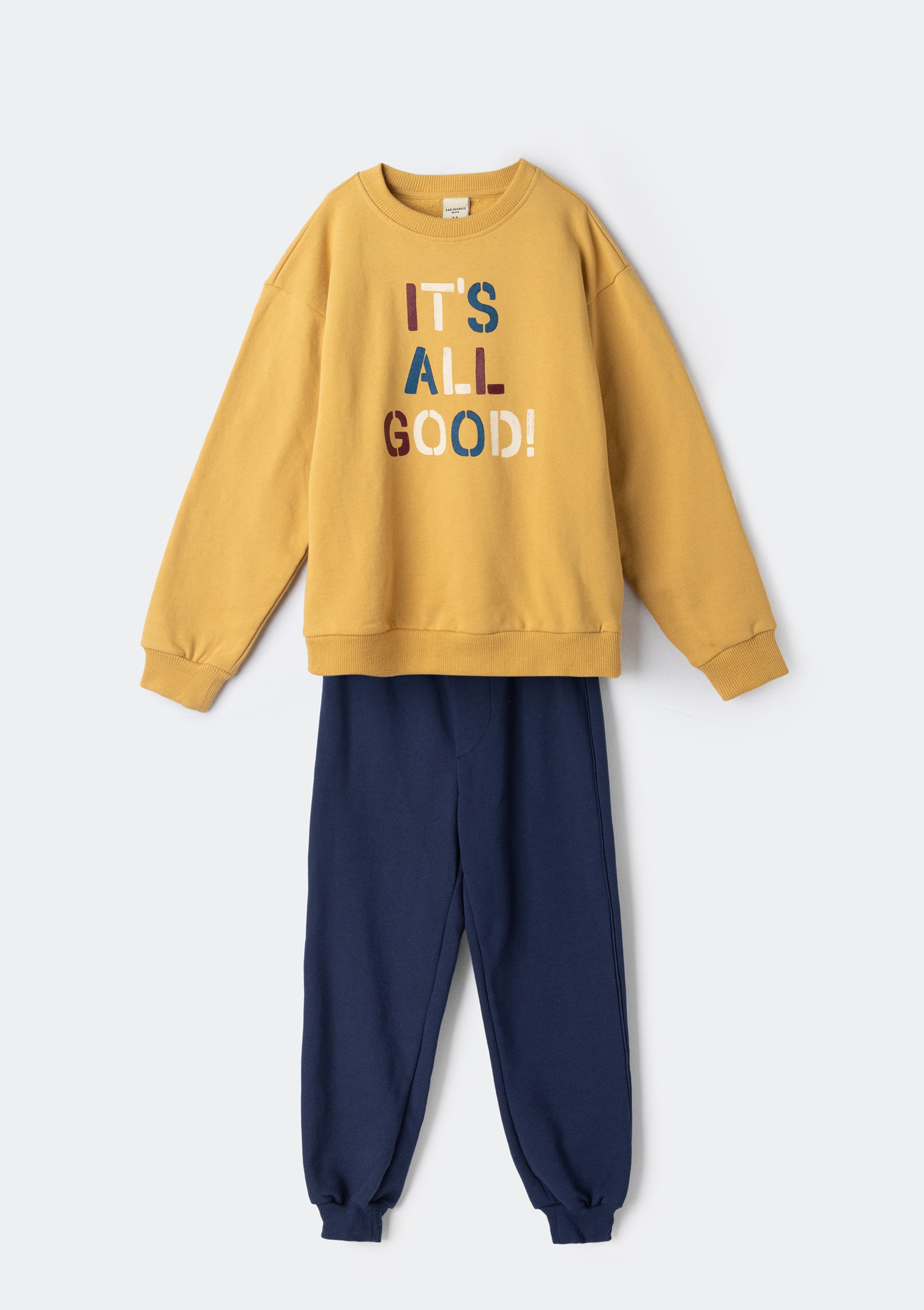 Conjunto Infantil Menino Em Moletom - Azul