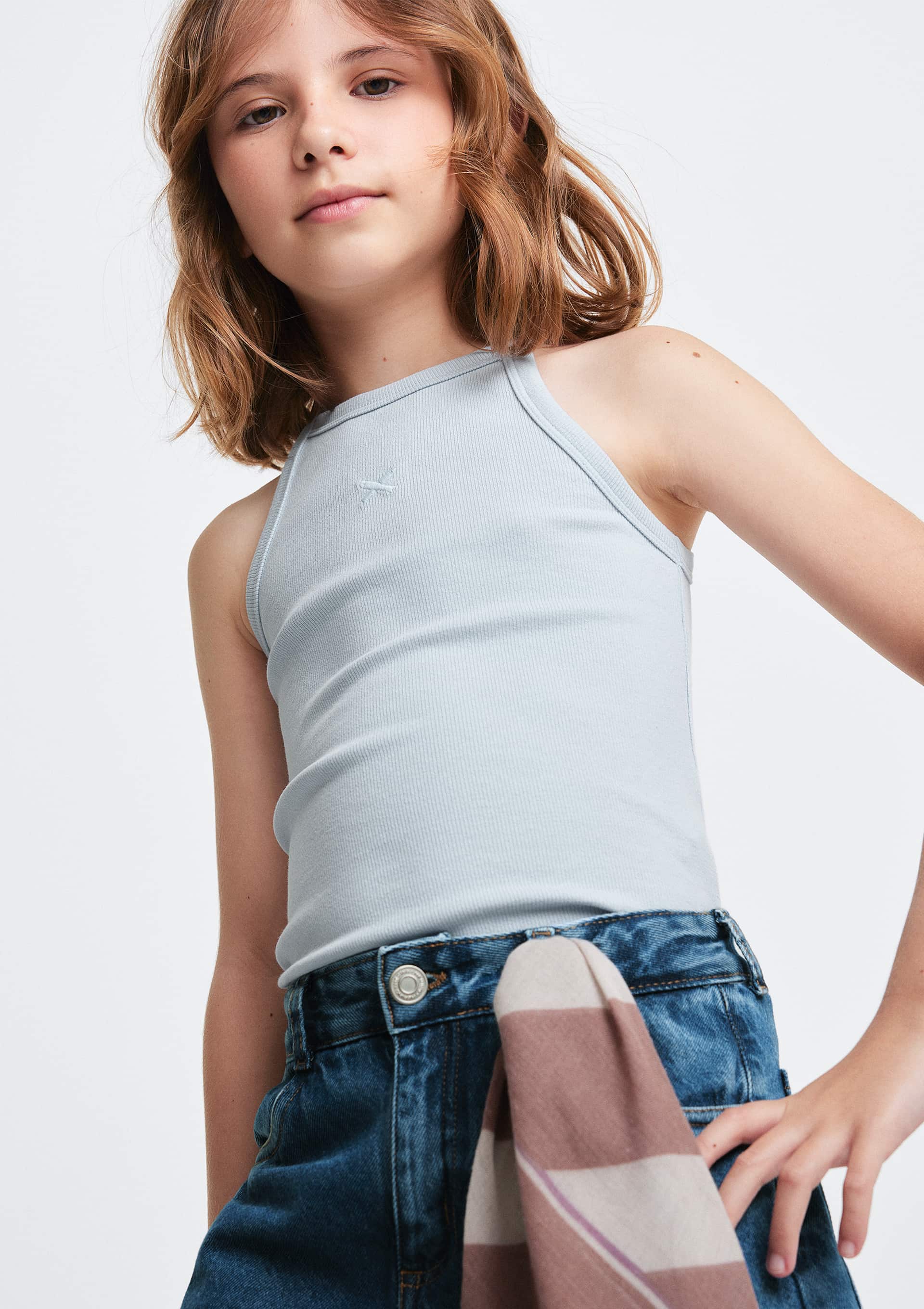 Regata Infantil Menina Em Ribana - Azul