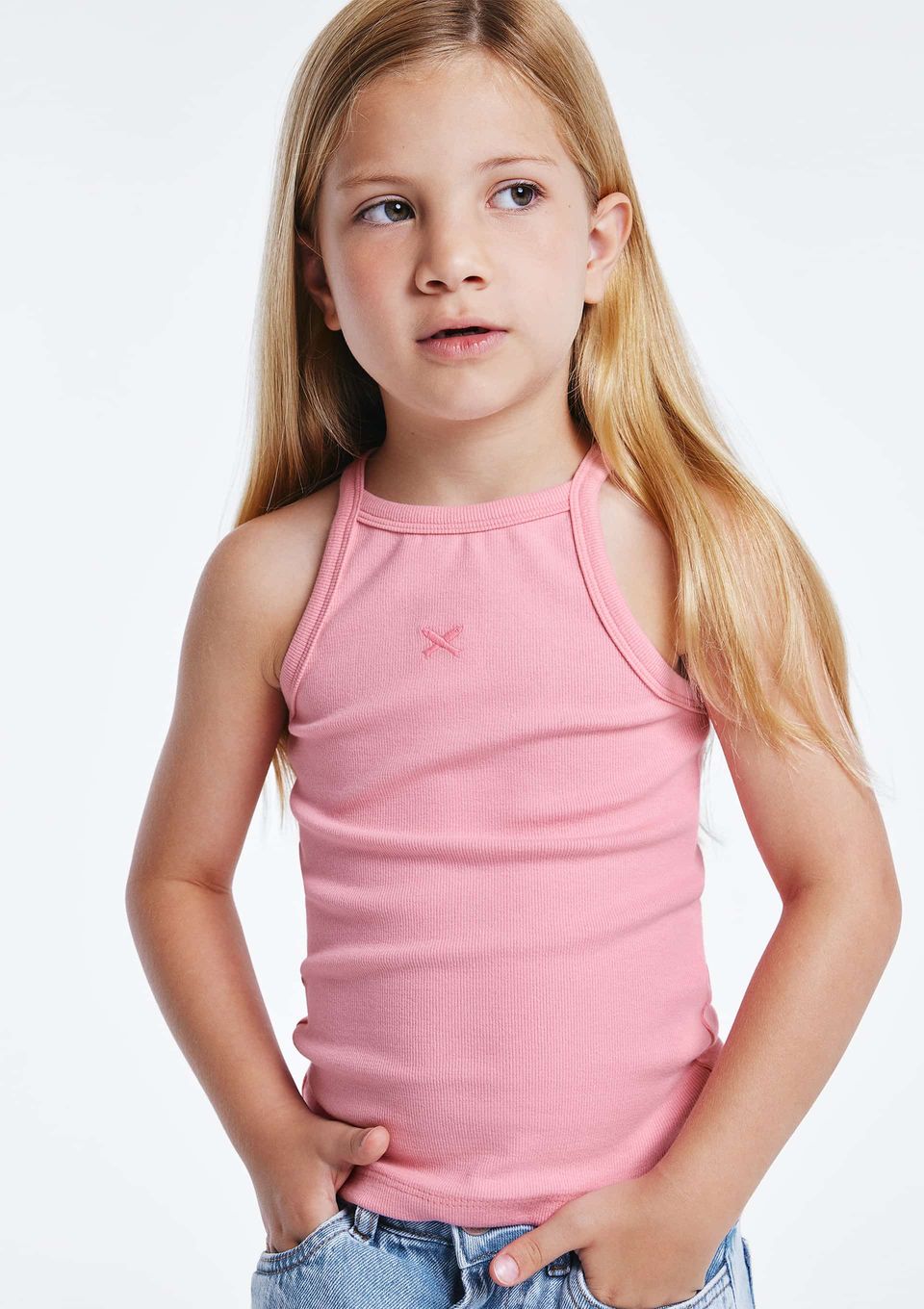 Regata Infantil Menina em Ribana - Rosa