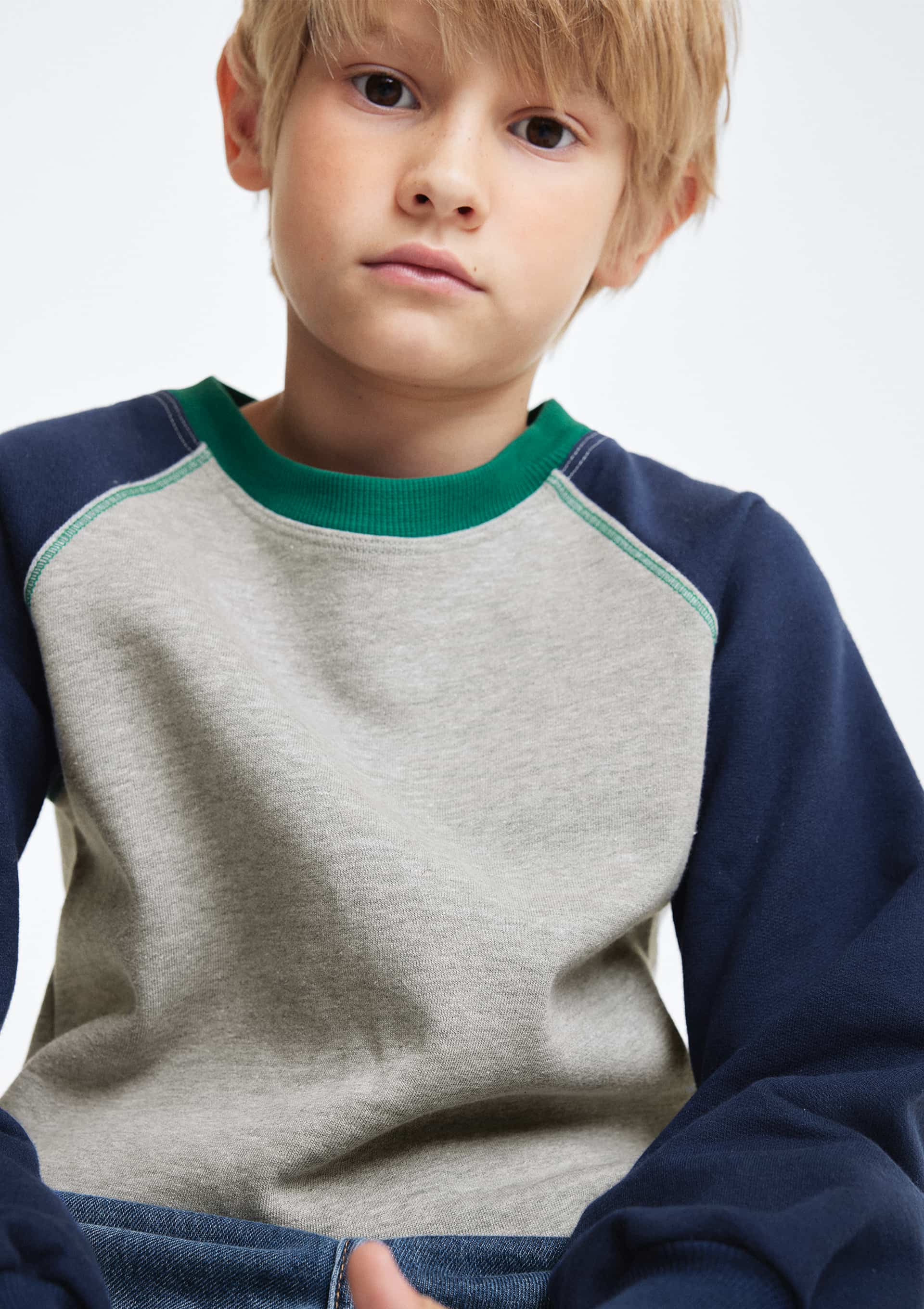 Blusão Infantil Menino em Moletom com Patch - Azul — Hering