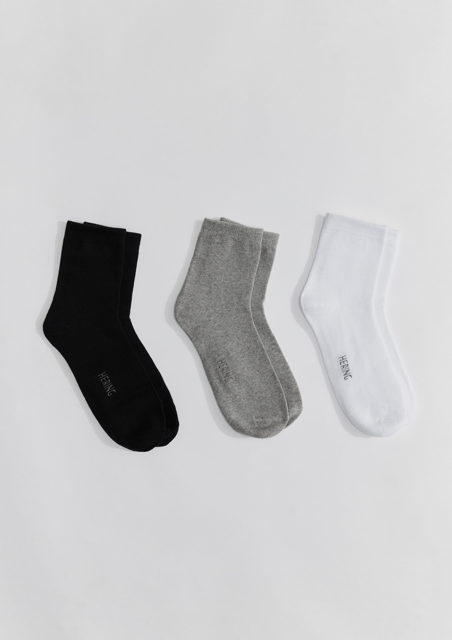 Kit 3 Pares De Meia Unissex Cano Médio - Multicolorido