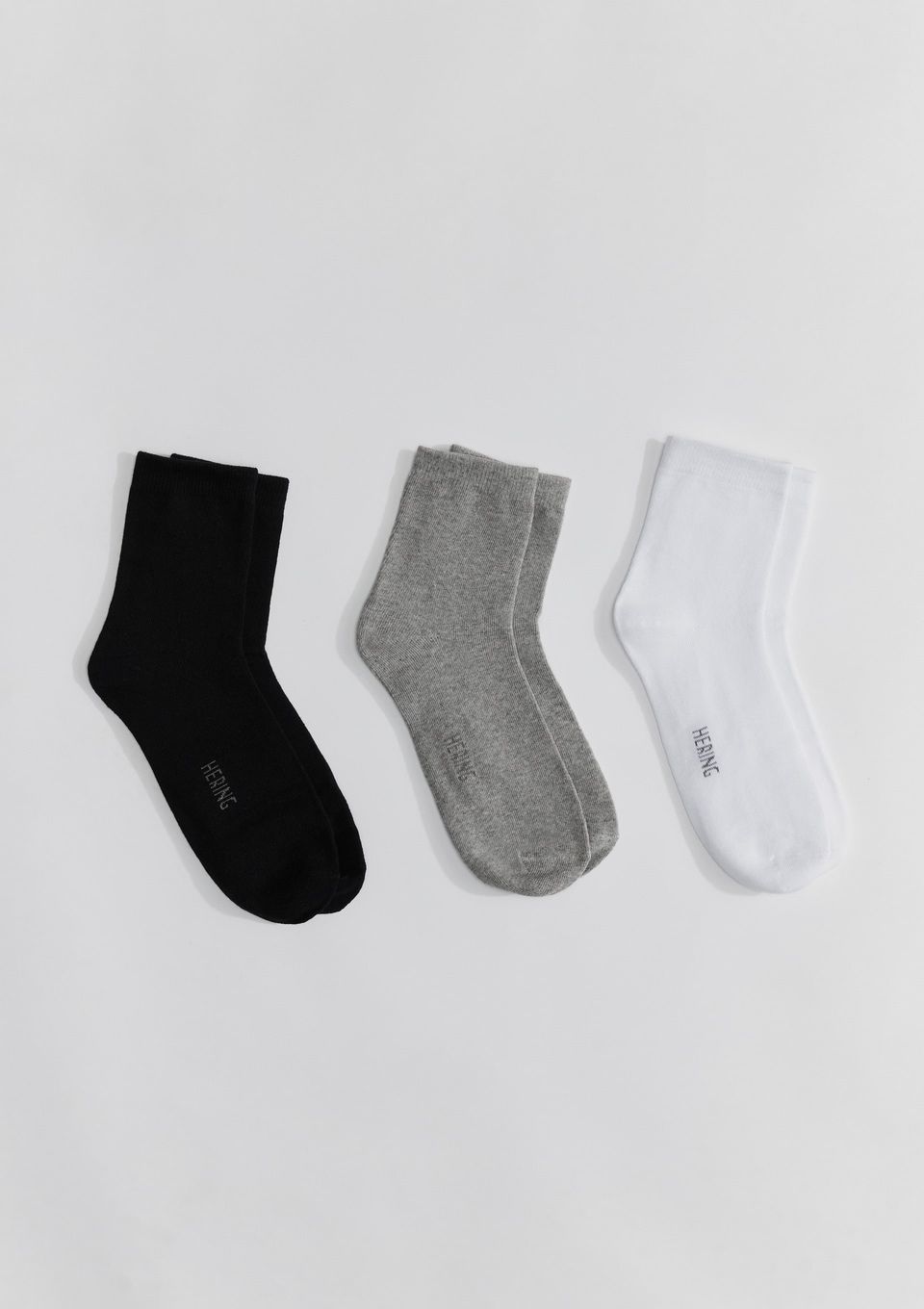 Kit 3 Pares de Meia Unissex Cano Médio - Multicolorido
