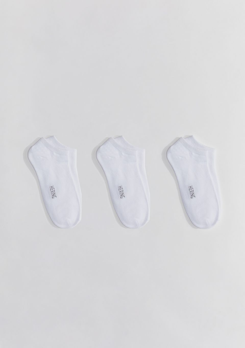 Kit 3 Pares de Meias Soquete Unissex - Branco