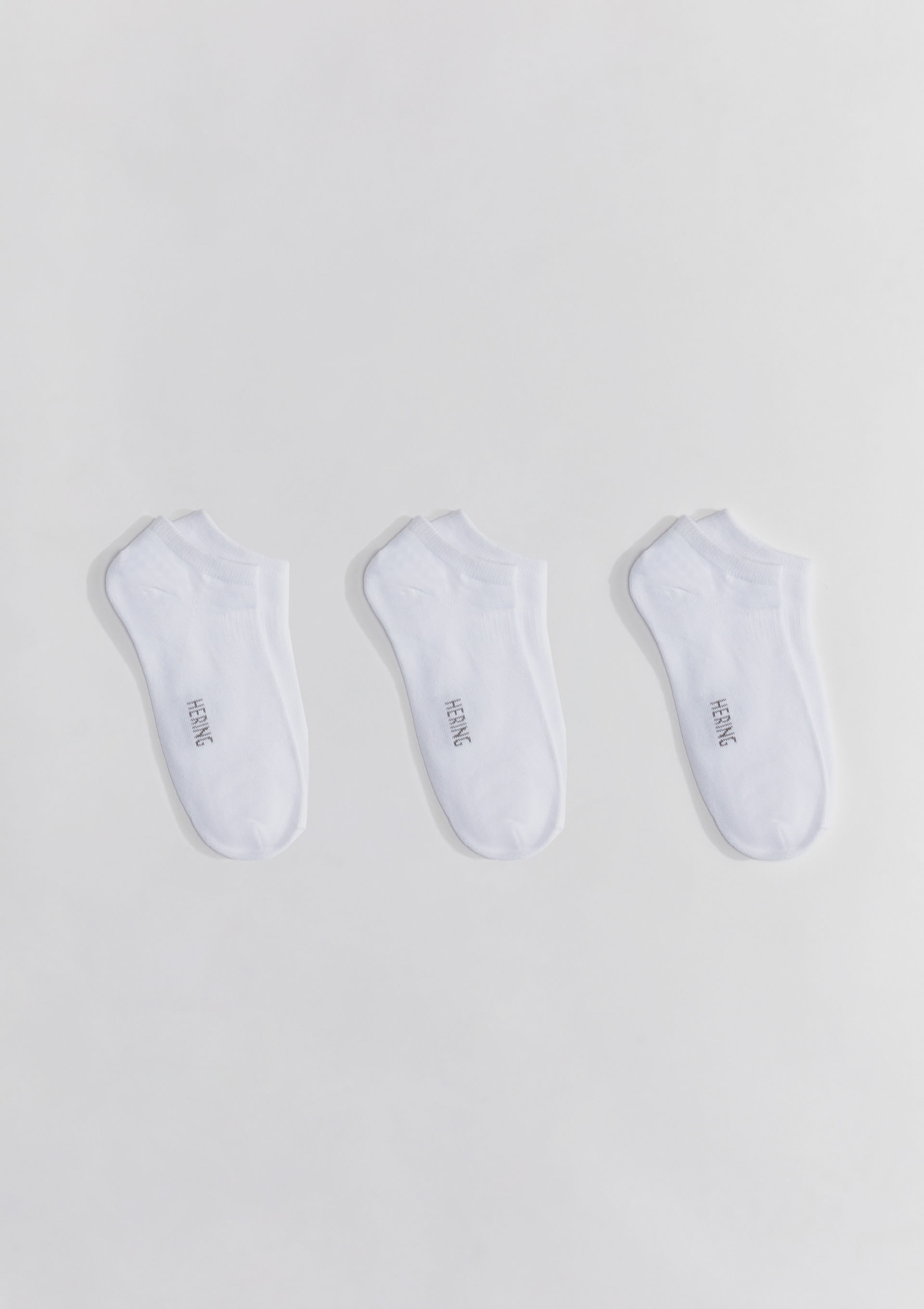 Kit 3 Pares De Meias Soquete Unissex - Branco