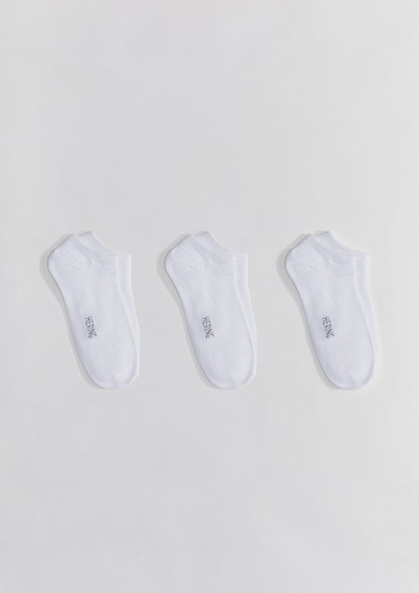 Kit 3 Pares De Meias Soquete Unissex - Branco M