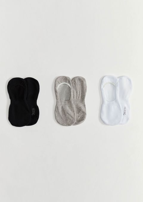Kit 3 Pares de Meias Sapatilha Invisível - Multicolorido — Hering