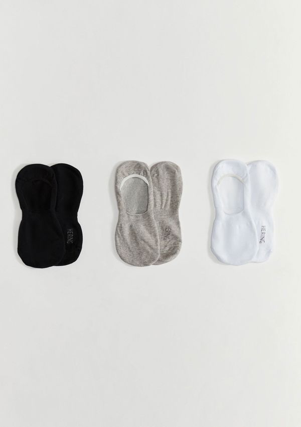Kit 3 Pares De Meias Sapatilha Invisível - Multicolorido P