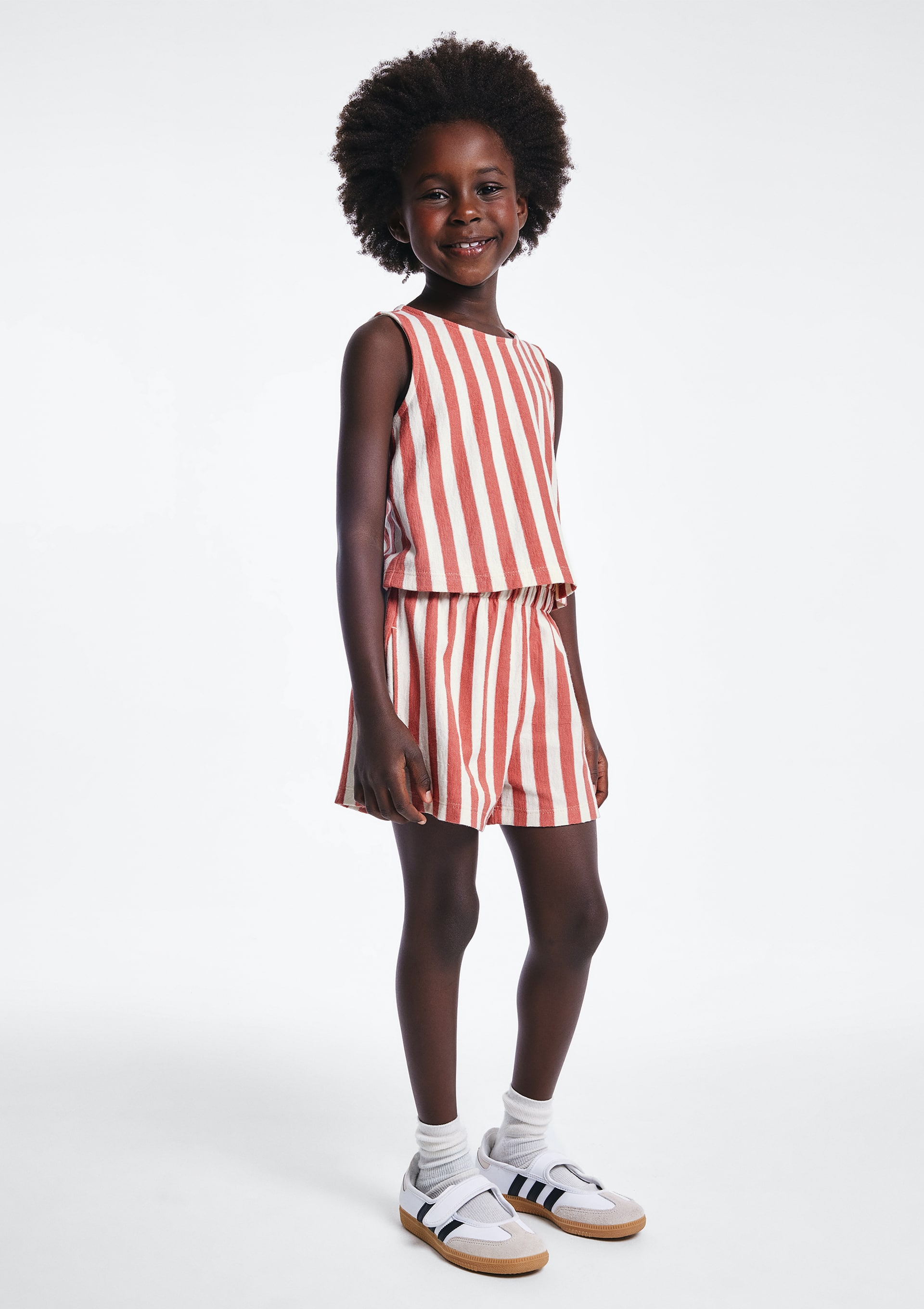 Conjunto Infantil Menina Fio Tinto Texturizado - Vermelho