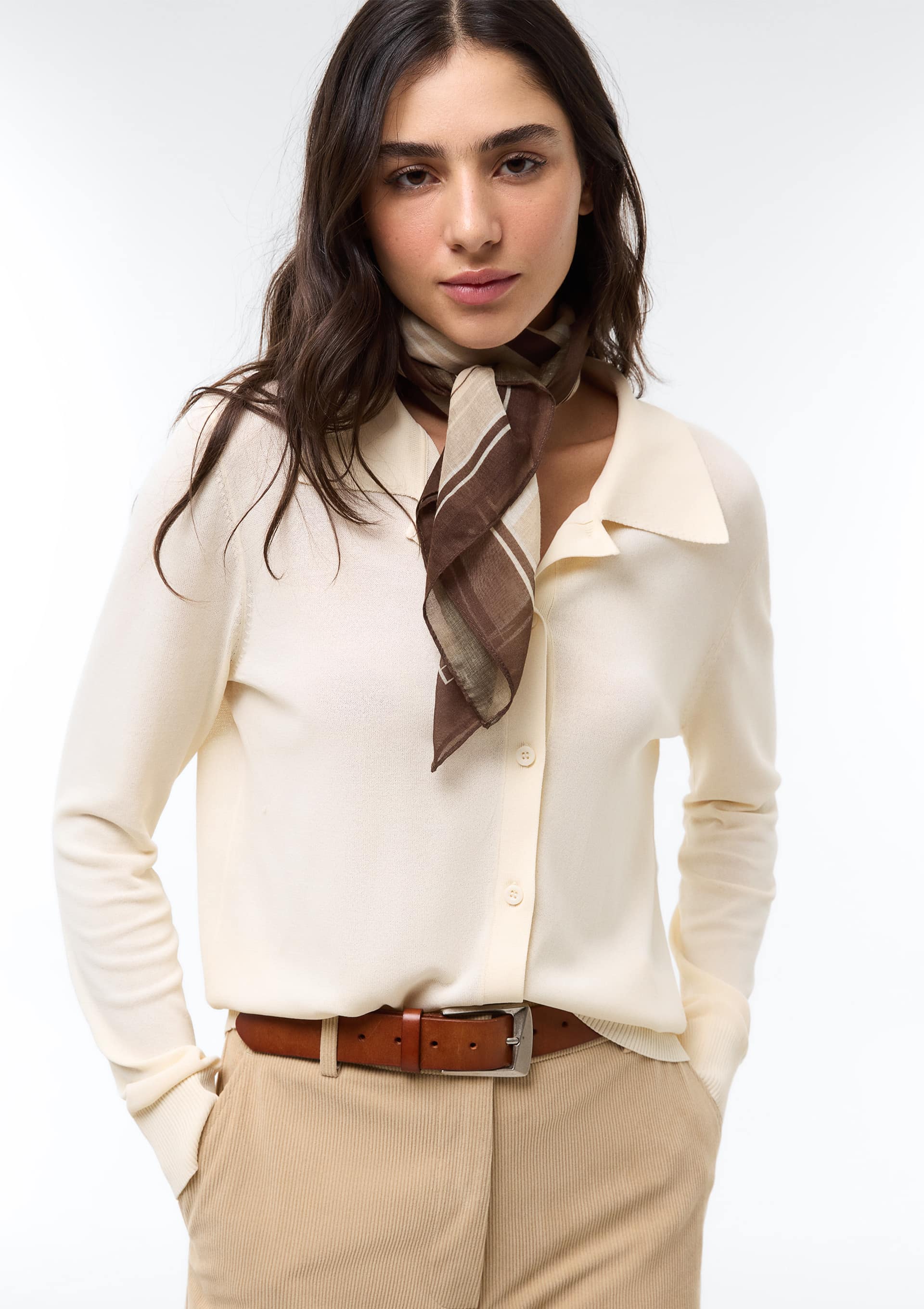 Cardigan Feminino High Twist - Creme