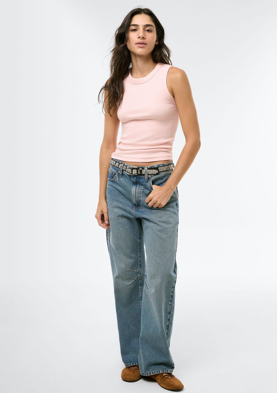 Regata Básica Feminina Slim Neck - Rosa