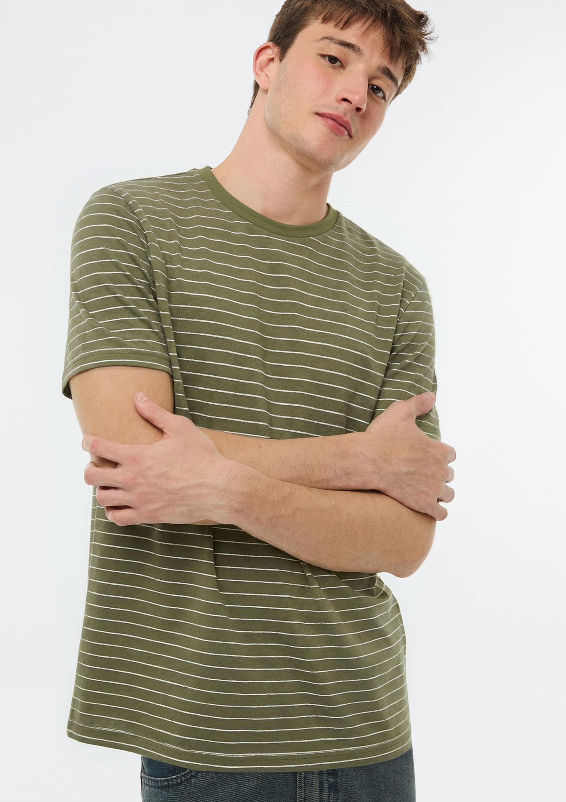Camiseta Masculina Piquet Fio Tinto - Verde