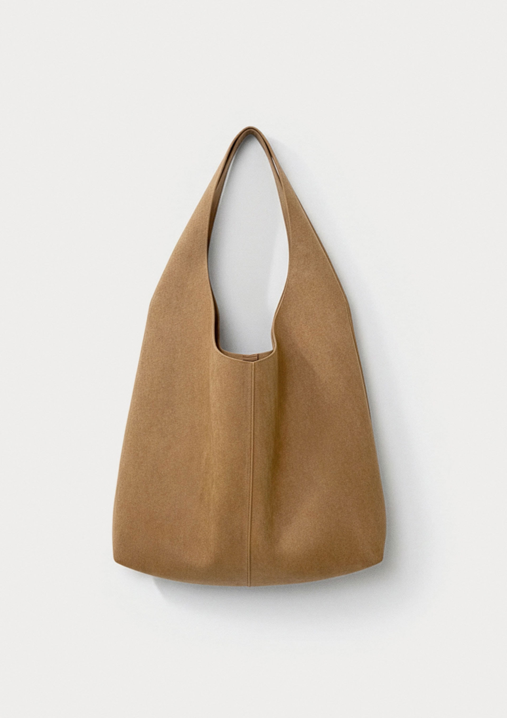 Bolsa Feminina Tote Em Suede - Bege