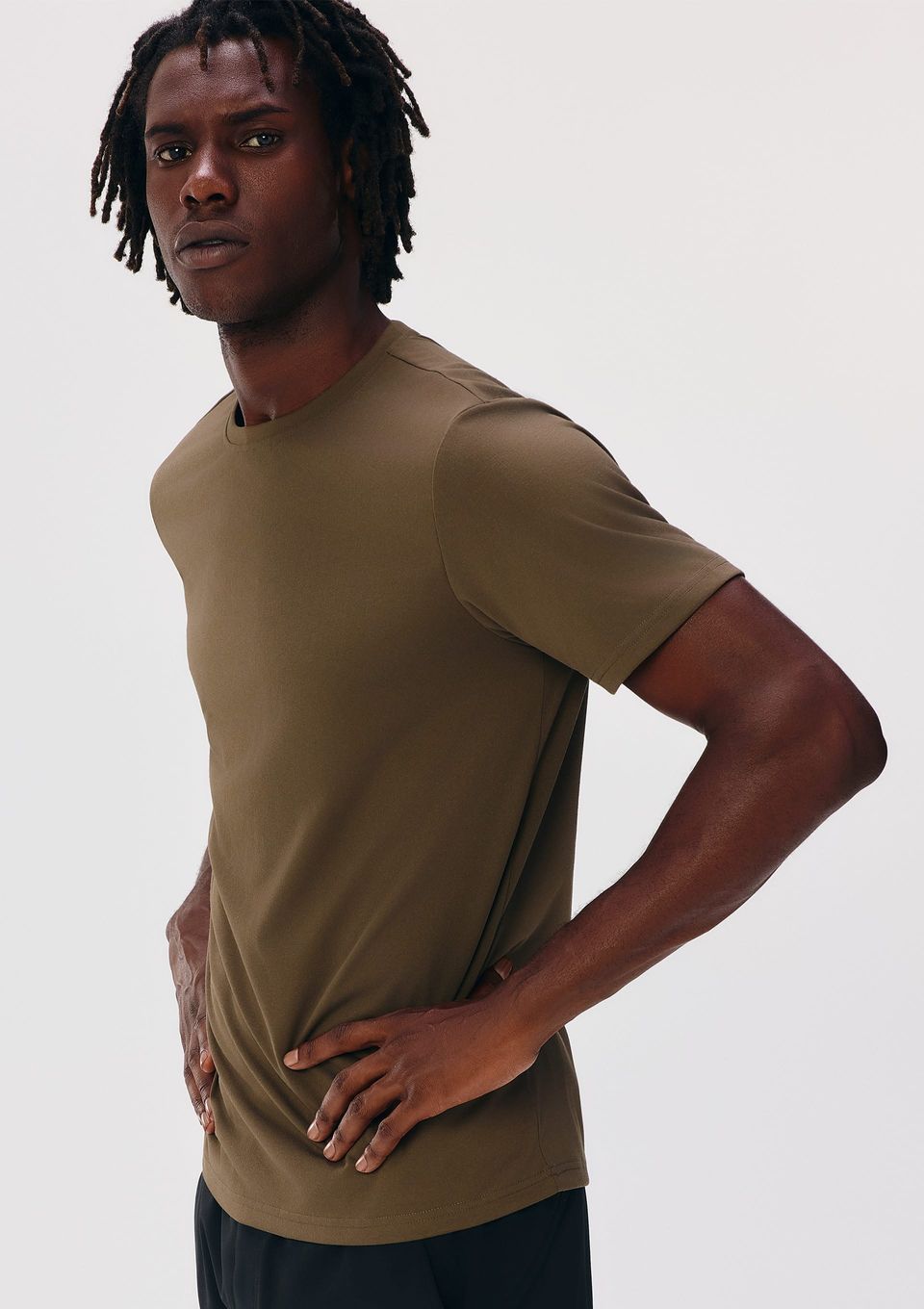 Camiseta Esportiva Básica Masculina Ultra - Marrom
