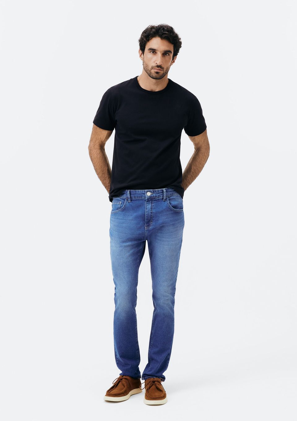 Calça Masculina Jeans Skinny - Azul