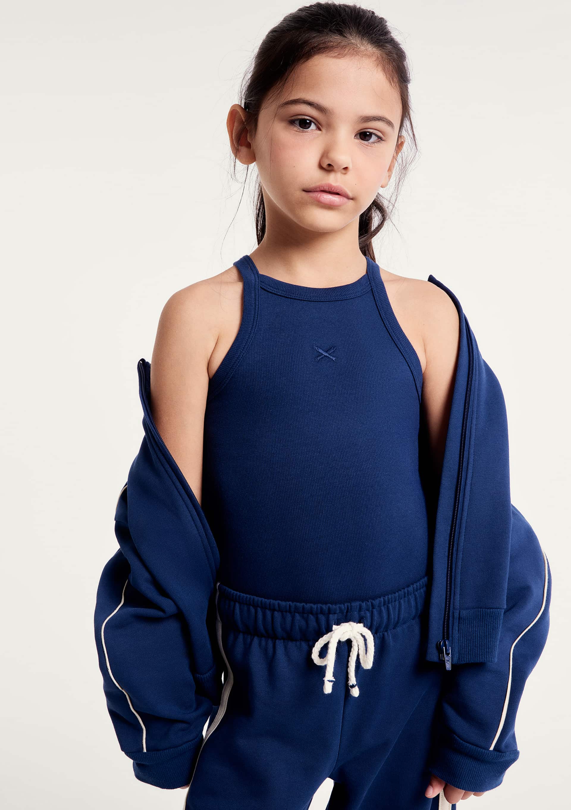 Regata Infantil Menina Em Ribana - Azul