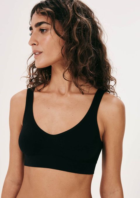 Top Básico Alças Largas Sem Costura - Preto — Hering