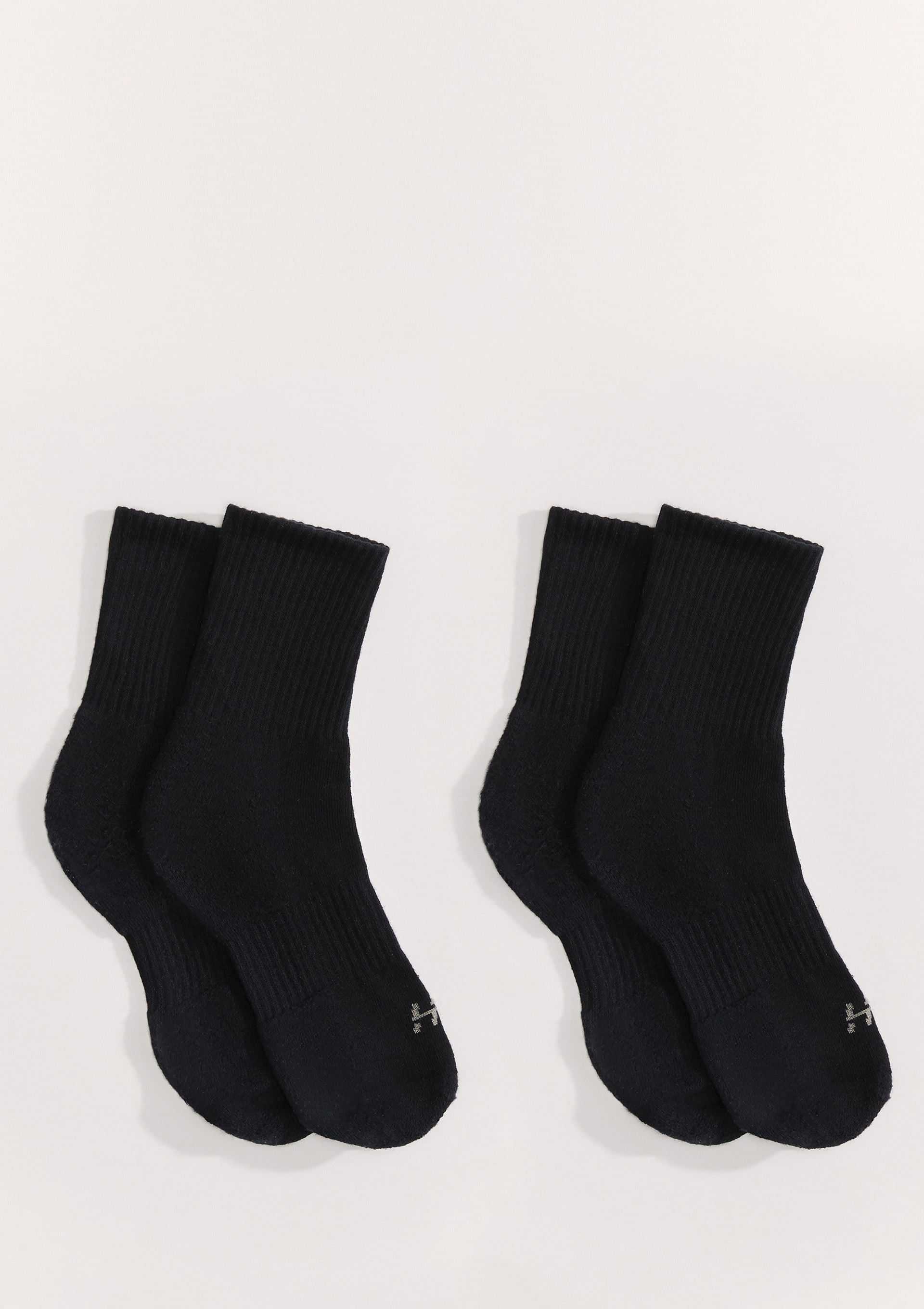 Kit 2 Pares de Meia Esportiva Cano Longo - Preto