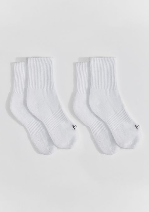 Kit 2 Pares de Meia Esportiva Cano Longo - Branco — Hering